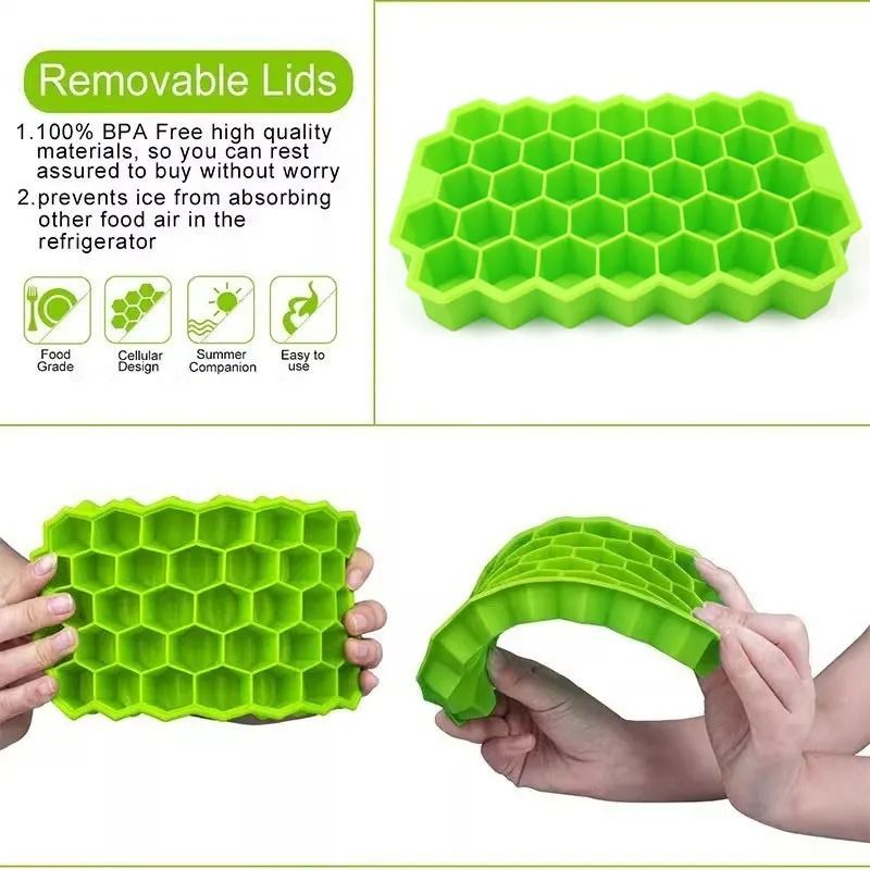 Honeycomb Ice Cube Tray With 37 Cells