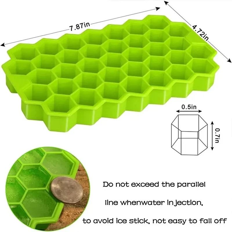Honeycomb Ice Cube Tray With 37 Cells