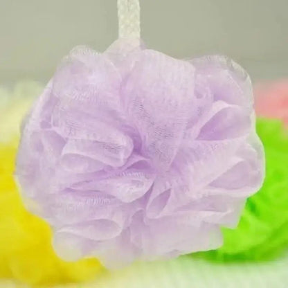 Bath and Shower Mesh Loofah Puff Set – 10 Piece Random Color Pack