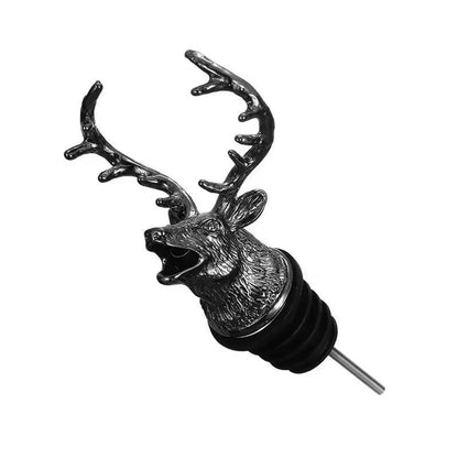Elegant Deer Head Stainless Steel Wine & Champagne Bottle Stopper – Vacuum Seal Bar Accessory