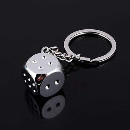 Metal Dice Key Chain For Personality Style And Gift Giving