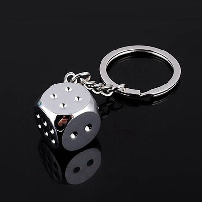 Metal Dice Key Chain For Personality Style And Gift Giving