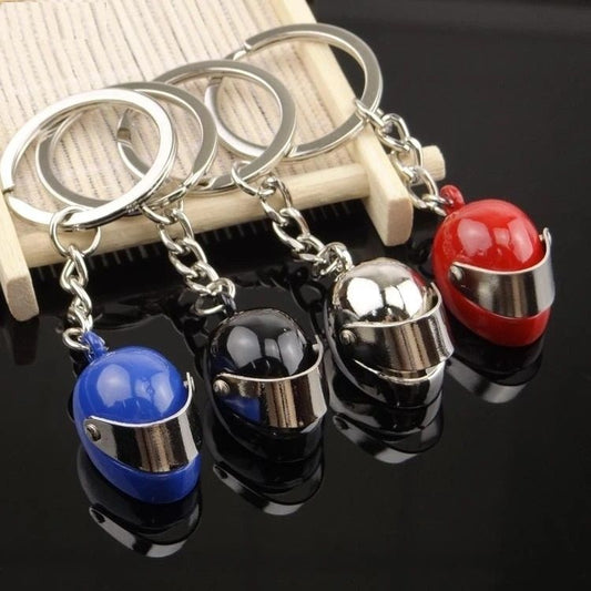 Metal Motorcycle Helmet Key Chain For Car and Bag Accessories