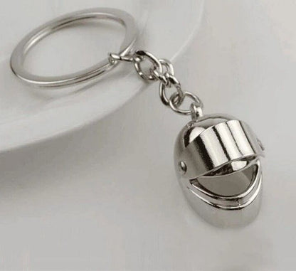 Metal Motorcycle Helmet Key Chain For Car and Bag Accessories