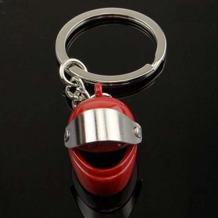 Metal Motorcycle Helmet Key Chain For Car and Bag Accessories