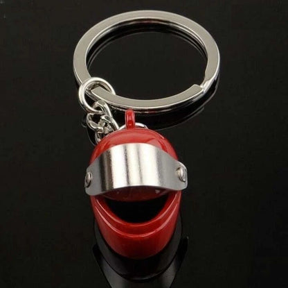 Metal Motorcycle Helmet Key Chain For Car and Bag Accessories