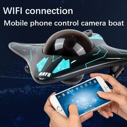 6CH RC Boat with Underwater Camera - WiFi FPV Remote Control Submarine Toy