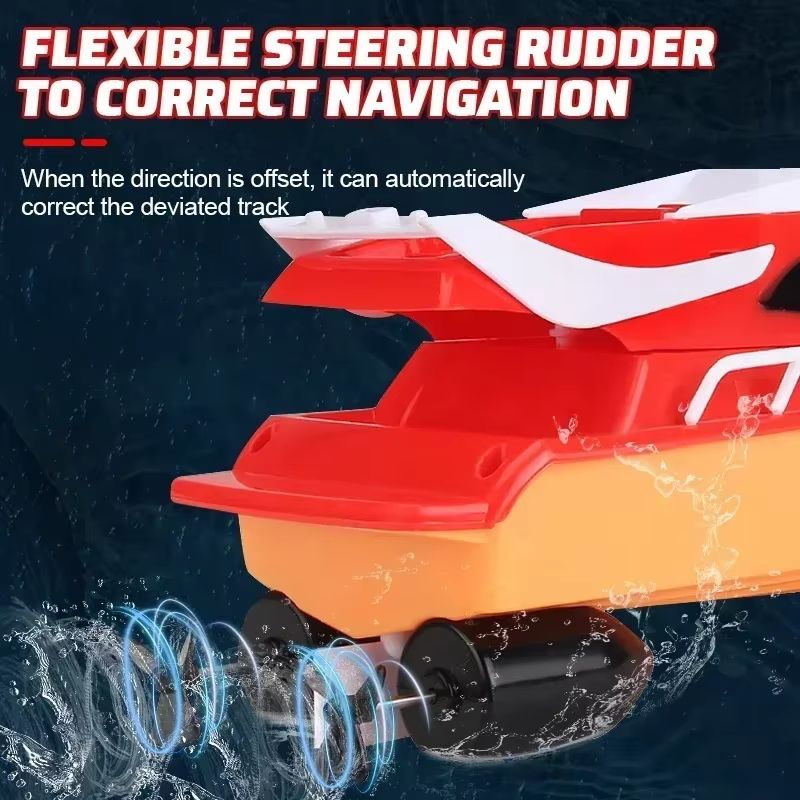 Mini RC High Speed Boat Waterproof Remote Control Racing Toy for Kids