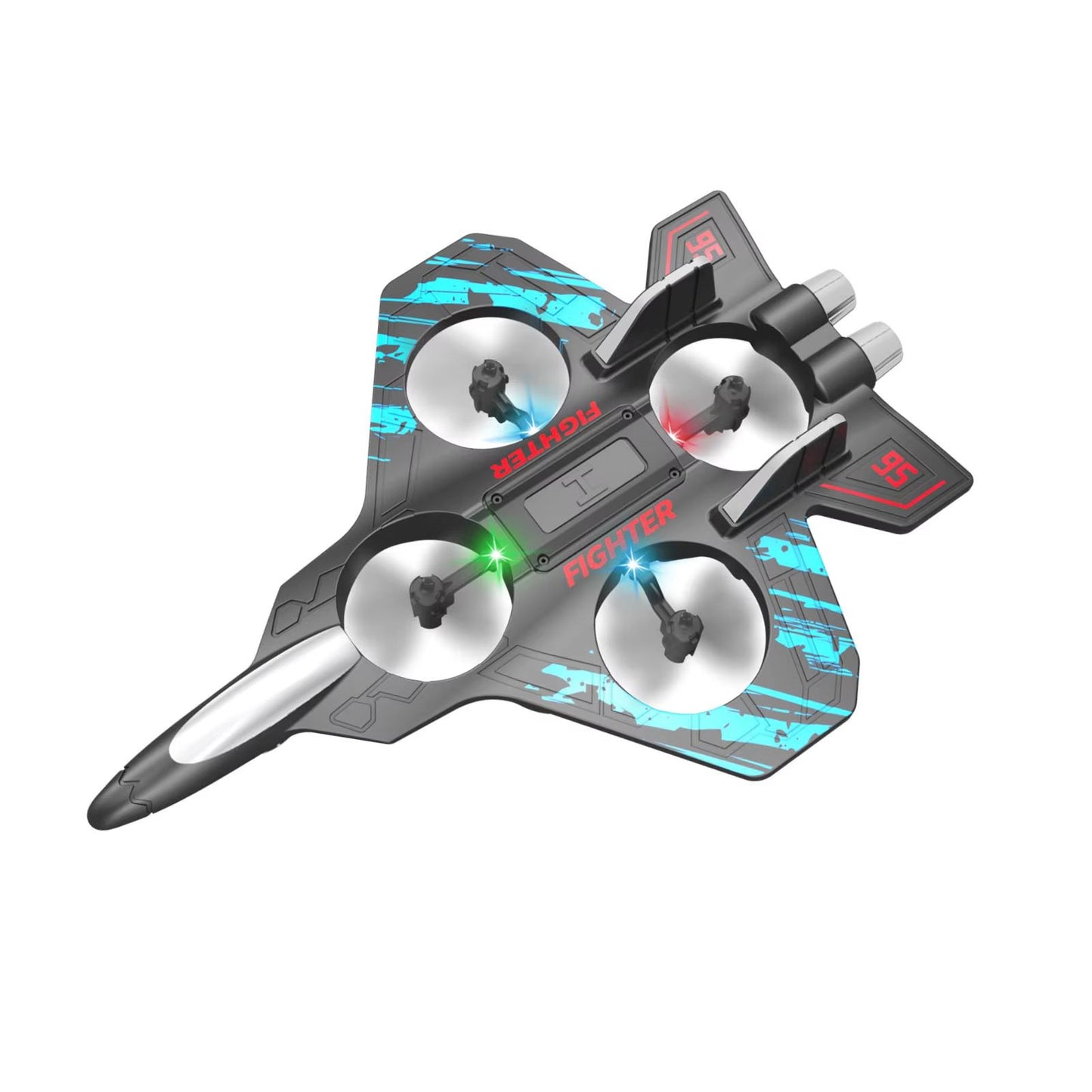 RC Fighter Jet Drone Mini Remote Control Stunt Airplane With LED Lights
