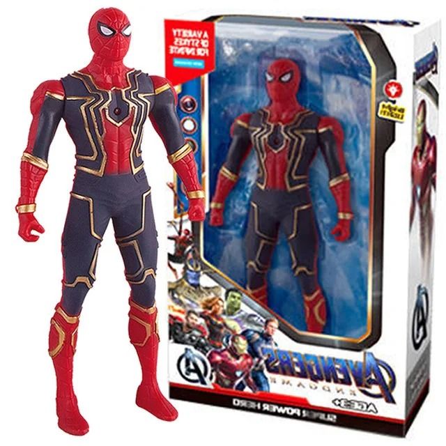 Luminous Spiderman Action Figure Toy for Kids and Collectors