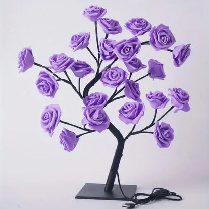 Flower Lamp For Valentine's Day Wedding Decor, DIY Branches Night Lights Tree Fairy Lamp For Bedroom Home Decor