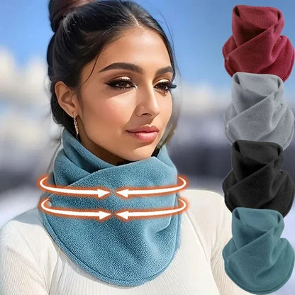 Lamb Fleece Winter Scarf Warm Plush Snood Neck Wrap