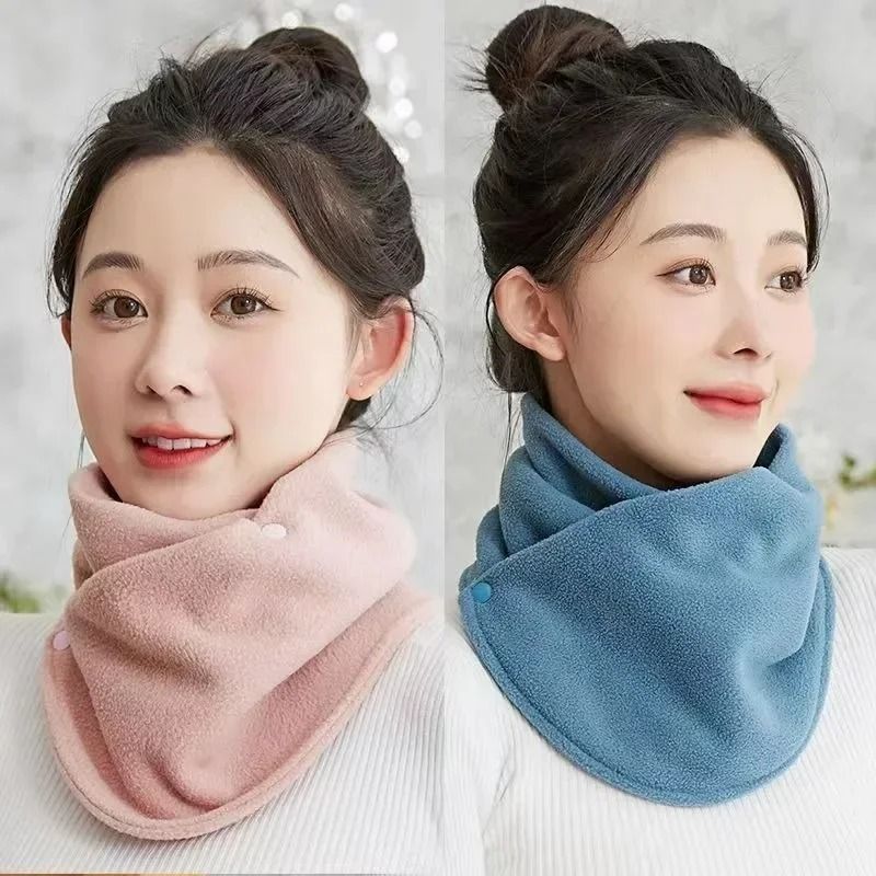 Lamb Fleece Winter Scarf Warm Plush Snood Neck Wrap