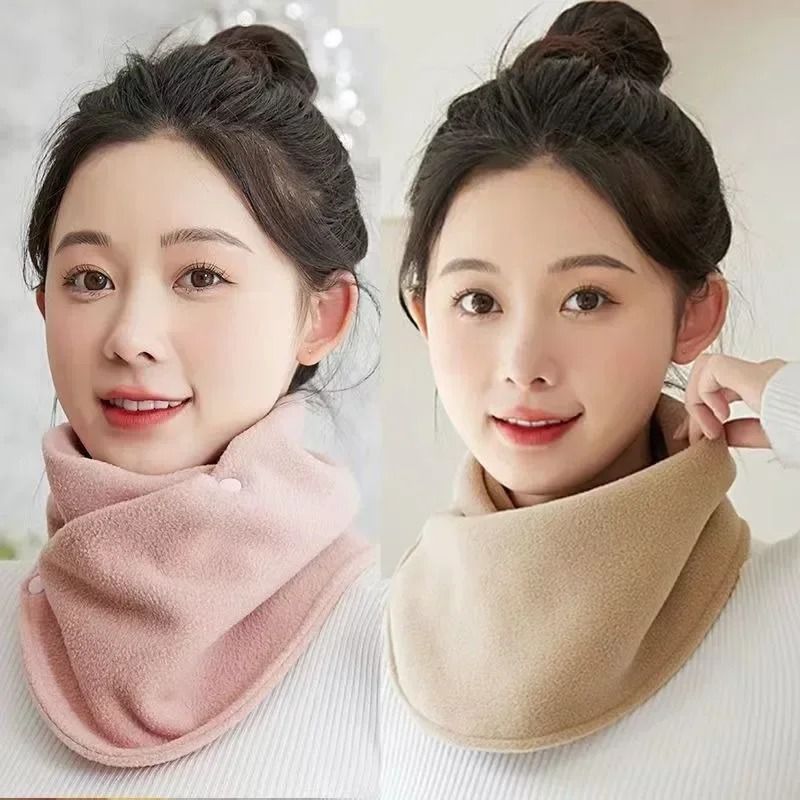 Lamb Fleece Winter Scarf Warm Plush Snood Neck Wrap