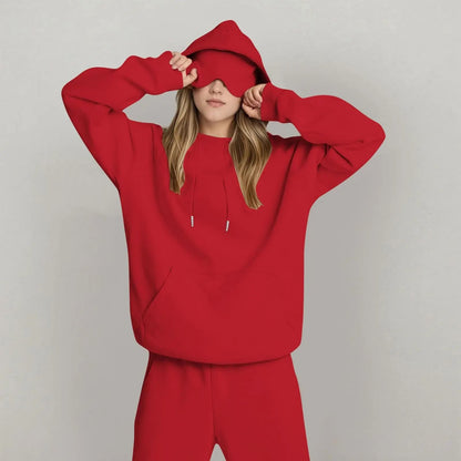Unisex Hooded Sweatshirt with Built In Eye Mask Casual Long Sleeve Pullover