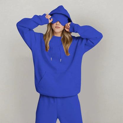 Unisex Hooded Sweatshirt with Built In Eye Mask Casual Long Sleeve Pullover
