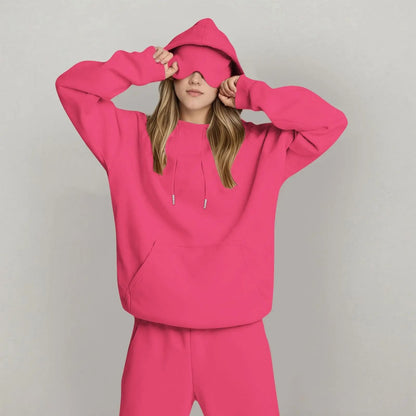 Unisex Hooded Sweatshirt with Built In Eye Mask Casual Long Sleeve Pullover