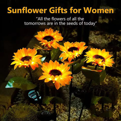 SunGlow Solar Sunflower Garden Lights – Realistic Outdoor Solar Sunflower Decor