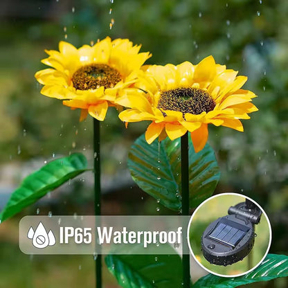SunGlow Solar Sunflower Garden Lights – Realistic Outdoor Solar Sunflower Decor