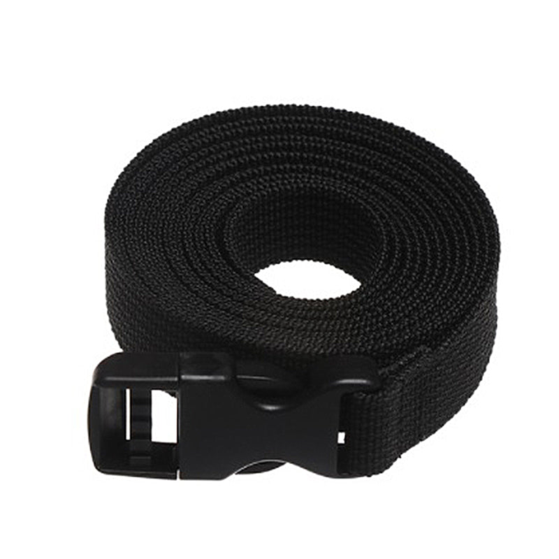 Travel Tied Nylon Cargo Tie Down, Black Luggage Lash Belt, Durable Strap With Cam Buckle, Travel Kits Outdoor Camping