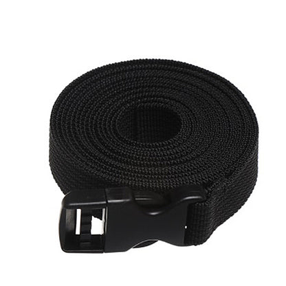 Travel Tied Nylon Cargo Tie Down, Black Luggage Lash Belt, Durable Strap With Cam Buckle, Travel Kits Outdoor Camping