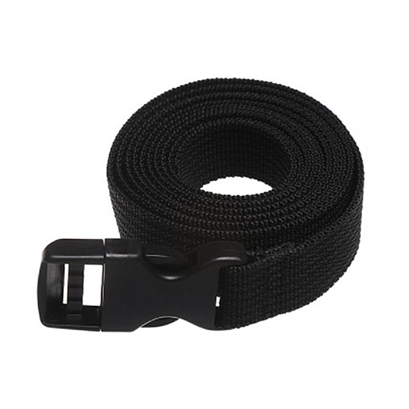 Travel Tied Nylon Cargo Tie Down, Black Luggage Lash Belt, Durable Strap With Cam Buckle, Travel Kits Outdoor Camping