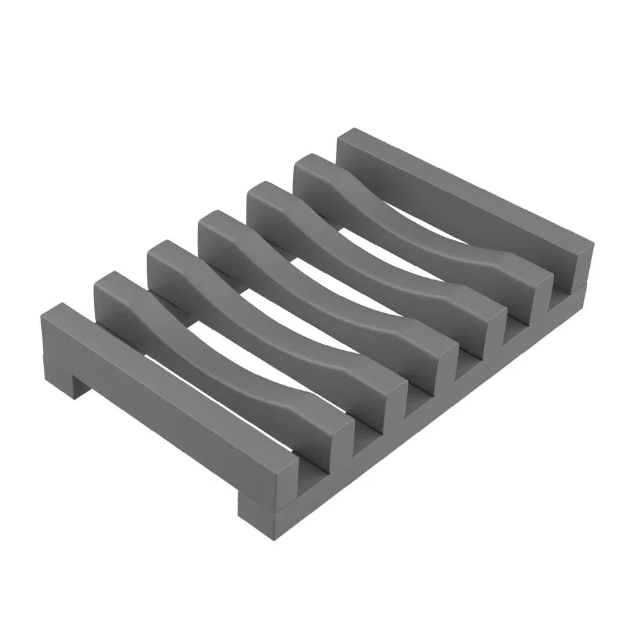 Hollow Design Bar Soap Dish, Flexible Silicone Soap Holder, Drainer Sponges Scrubber Display, Bathtub Kitchen Soap Saver