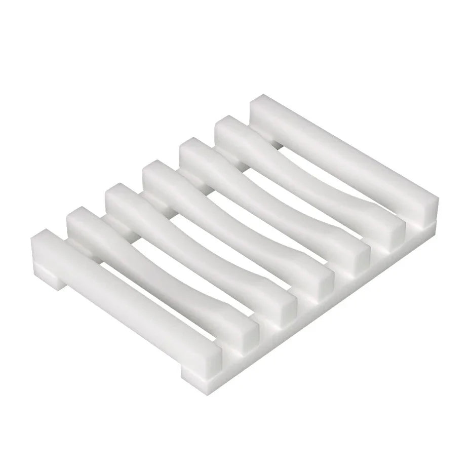 Hollow Design Bar Soap Dish, Flexible Silicone Soap Holder, Drainer Sponges Scrubber Display, Bathtub Kitchen Soap Saver