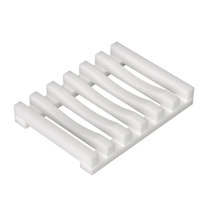 Hollow Design Bar Soap Dish, Flexible Silicone Soap Holder, Drainer Sponges Scrubber Display, Bathtub Kitchen Soap Saver