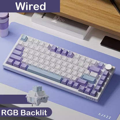 Compact Layout Pro Mechanical Keyboard RGB Lighting Hot swappable Switches Wireless Wired Bluetooth