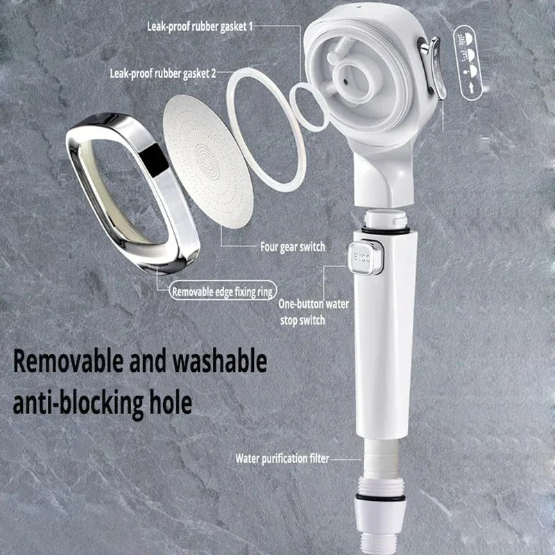 Shower Booster Shower Head, Strong Pressure, Rain Shower, Home Shower Set