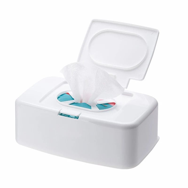 Portable Wet Tissue Box Wipes Napkin Storage Holder Container