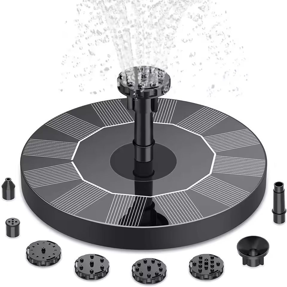 All-in-One Solar Floating Fountain – Garden, Pond & Bird Bath Water Feature