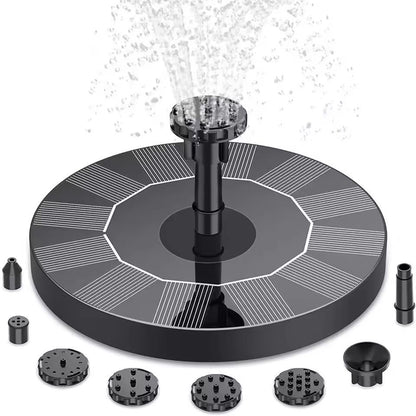 All-in-One Solar Floating Fountain – Garden, Pond & Bird Bath Water Feature