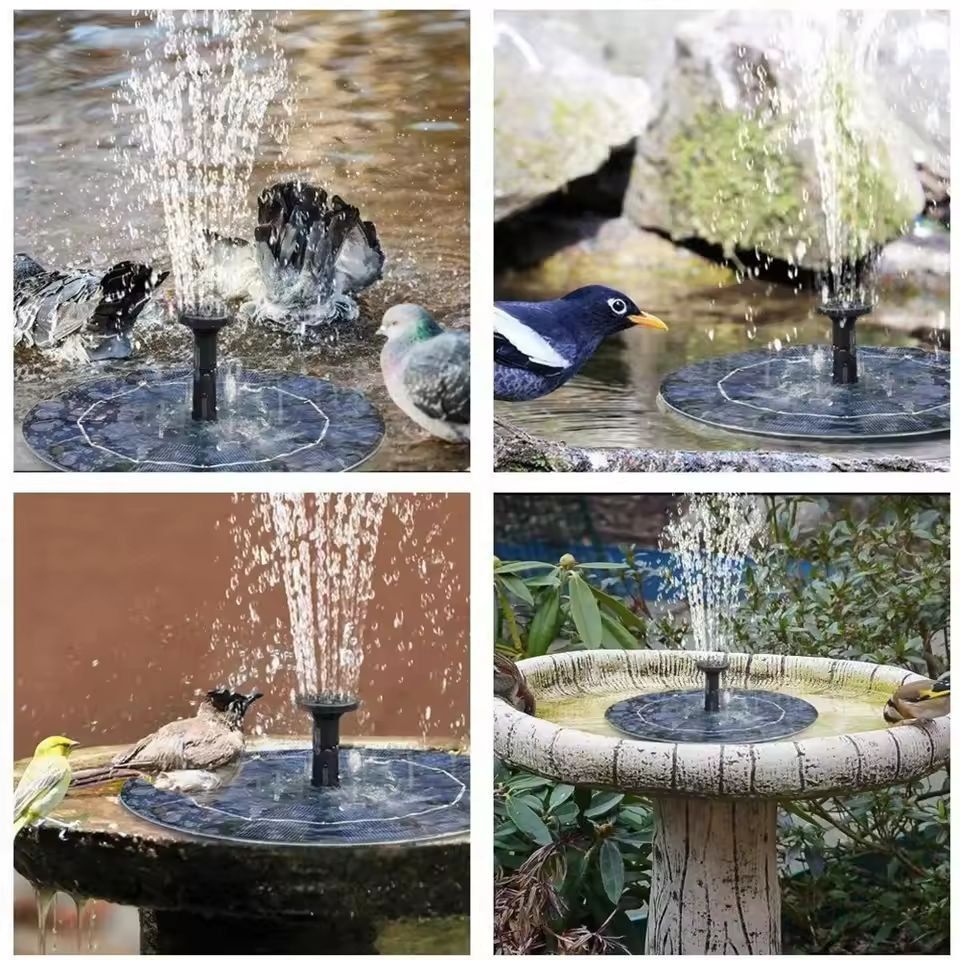 All-in-One Solar Floating Fountain – Garden, Pond & Bird Bath Water Feature