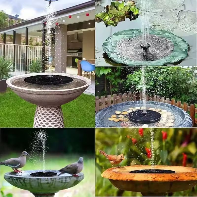 All-in-One Solar Floating Fountain – Garden, Pond & Bird Bath Water Feature