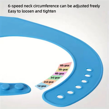 Large Silicone Adult Bib Waterproof Food Grade Bib with Pocket for Elderly Men and Women