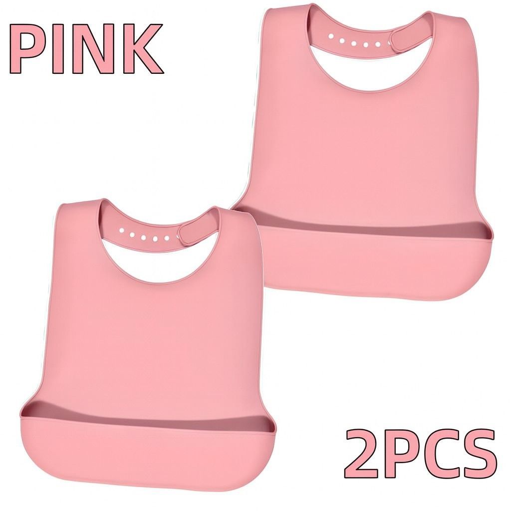 Large Silicone Adult Bib Waterproof Food Grade Bib with Pocket for Elderly Men and Women