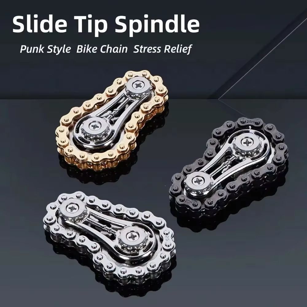 ChainDrive Mechanical Flywheel Metal Fidget Spinner for Anxiety Relief