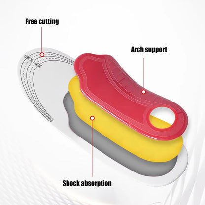 Orthopedic Insoles for Men, Plantar Fasciitis Pain Relief, High Arch Support