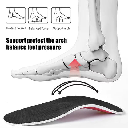 Orthopedic Insoles for Men, Plantar Fasciitis Pain Relief, High Arch Support