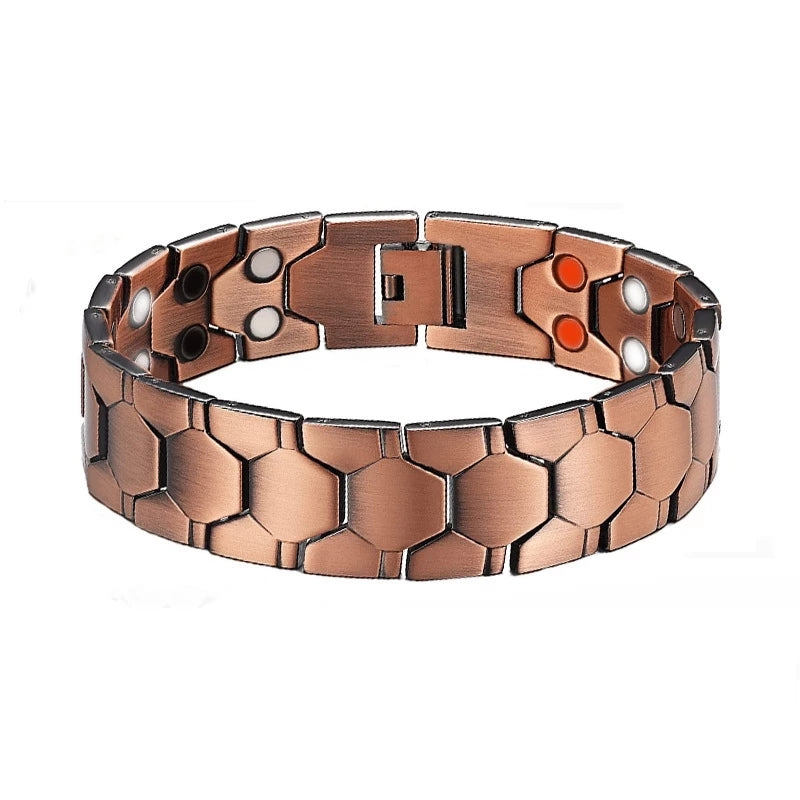 Arthritis Pain Relief Bracelet, Healthy Copper Magnetic Bracelet for Men, Bio-Energy Health Bangle Jewelry