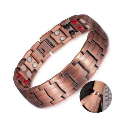Arthritis Pain Relief Bracelet, Healthy Copper Magnetic Bracelet for Men, Bio-Energy Health Bangle Jewelry