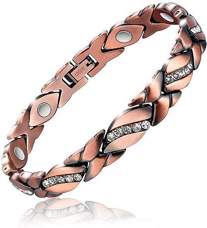 Arthritis Pain Relief Bracelet, Healthy Copper Magnetic Bracelet for Men, Bio-Energy Health Bangle Jewelry