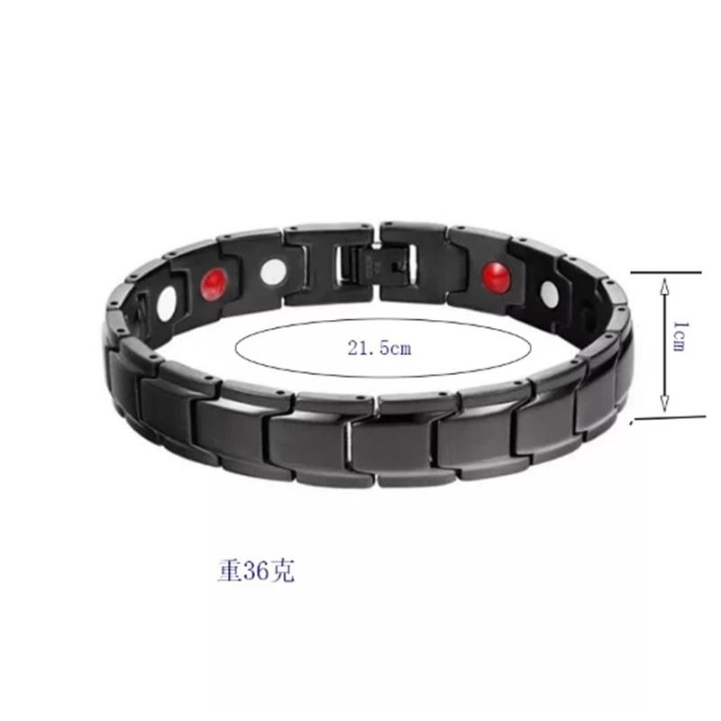 Men Magnetic Stainless Steel Bracelet for Casual Wear and Wellness Support