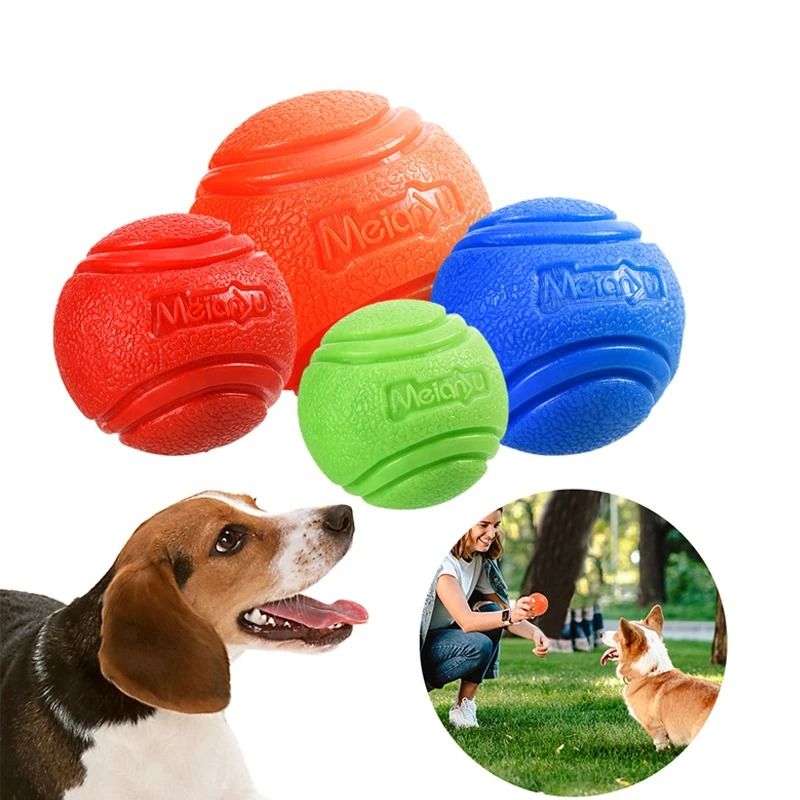 Dog Rubber Ball Toy Bite Resistant Ball for Active Dogs