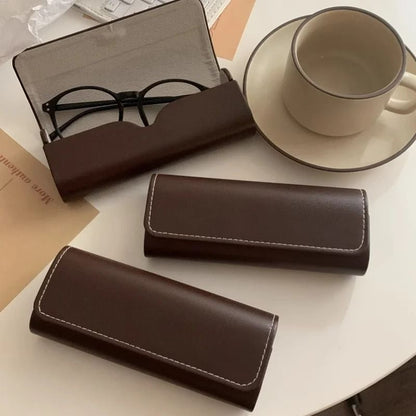 Vintage Coffee Style Eyeglass Case