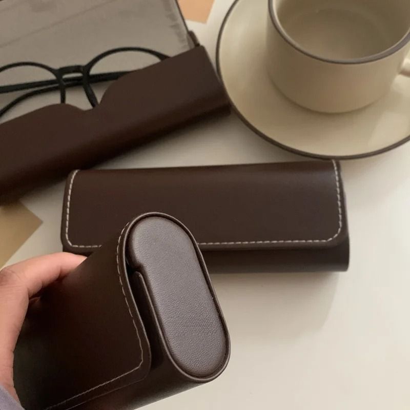 Vintage Coffee Style Eyeglass Case