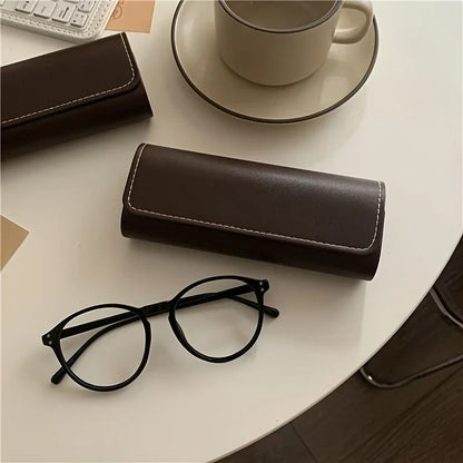 Vintage Coffee Style Eyeglass Case
