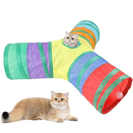 Foldable Cat Tunnel Play Toy for Indoor Fun